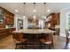 Beautiful kitchen with granite counters, stainless steel appliances, custom cabinetry, and a breakfast bar at 1412 Lanier Ne Mnr, Atlanta, GA 30319