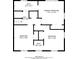 Third floor plan featuring a primary bedroom, two additional bedrooms, and two bathrooms at 8431 Magnolia Dr, Jonesboro, GA 30238