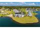 Aerial view of lakeside townhomes at 277 Clearview Ct, featuring waterfront access at 277 Clearview Ct, Villa Rica, GA 30180