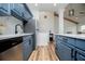 Modern kitchen with stainless steel appliances and ample countertop space at 277 Clearview Ct, Villa Rica, GA 30180