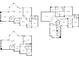 Detailed floor plans showcasing the layout of the home's different levels at 3265 Belmont Glen Se Dr, Marietta, GA 30067