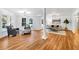 Bright living room features lots of natural light, hardwood floors and contemporary furniture at 3265 Belmont Glen Se Dr, Marietta, GA 30067