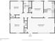 Open floor plan featuring a spacious kitchen, dining room, Gathering room, two bedrooms and one bathroom at 176 Nancy Se Dr, Marietta, GA 30067