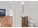 Bathroom with vanity and single sink at 1835 Hawkins Se St, Smyrna, GA 30080