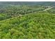An aerial perspective reveals the lush, wooded landscape surrounding the property at 2361 Mann Rd, Douglasville, GA 30134