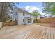 View of backyard featuring wooden deck and fenced yard at 2727 Northgate Nw Way, Acworth, GA 30101