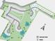 A detailed community map featuring various home plots, ponds, green spaces, and amenities within the neighborhood at 5335 Trescott Path, Cumming, GA 30028