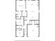 Floor plan featuring the layout of the home, including the living room, primary bedroom, and garage at 9010 Jim Purcell Dr, Covington, GA 30014