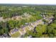 An aerial view captures the community's homes, blending seamlessly with the surrounding verdant trees at 2040 Parliament Dr, Lawrenceville, GA 30043