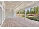 Large covered back porch with wood-planked ceiling and a spacious view of backyard at 2841 Bettis Ct, Marietta, GA 30066