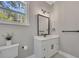 Stylish bathroom with a white vanity, modern fixtures, and natural light from the window at 2841 Bettis Ct, Marietta, GA 30066