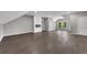 Versatile bonus room featuring hardwood floors, modern fireplace, and natural light at 2841 Bettis Ct, Marietta, GA 30066