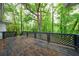 Wooden deck overlooking trees, offering great outdoor living space at 3803 Butternut Dr, Decatur, GA 30034