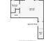 Upstairs floorplan includes bedroom, bathroom, and closet at 404 Wade Creek Rd, Alpharetta, GA 30009