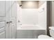 Clean bathroom featuring a white bathtub, shower, and fixtures at 10 Ne Perimeter Summit Ne Blvd # 4428, Brookhaven, GA 30319