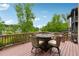 Deck with outdoor seating and scenic views at 280 Lakestone Pkwy, Woodstock, GA 30188