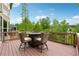 Deck with outdoor seating and views of backyard at 280 Lakestone Pkwy, Woodstock, GA 30188