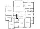 Upstairs floor plan showing bedrooms, walk-in closets, bathrooms and hallway at 280 Lakestone Pkwy, Woodstock, GA 30188
