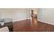 Bright office space with hardwood floors, french doors, and neutral paint, perfect for working from home at 280 Lakestone Pkwy, Woodstock, GA 30188