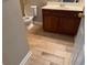 Bathroom showcasing updated vanity, tile flooring, and modern fixtures at 308 Holbrook Rd # Bldg 11, Smyrna, GA 30082