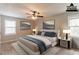Bedroom virtually staged with modern furniture, artwork, and stylish decor for visual appeal at 2814 Brackenwood Dr, Snellville, GA 30039