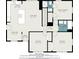 Floor plan showcasing the layout of the home, including bedrooms, bathrooms, living room, and kitchen at 446 Waterford Nw Rd, Atlanta, GA 30318