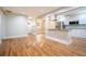 Spacious open-concept kitchen and living area featuring hardwood floors and stylish design elements at 446 Waterford Nw Rd, Atlanta, GA 30318
