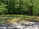 Backyard area featuring a grassy area surrounded by trees and foliage at 579 Fielding Ln, Atlanta, GA 30311