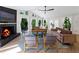 Cozy living room with a modern fireplace and comfortable seating at 579 Fielding Ln, Atlanta, GA 30311