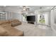 Finished basement featuring recessed lighting, neutral walls, and a cozy seating area with a sofa at 1431 Waterford Green Dr, Marietta, GA 30068