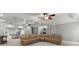 Finished basement with recessed lighting, neutral walls, and a large sectional couch at 1431 Waterford Green Dr, Marietta, GA 30068