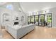 Bright living room boasts a fireplace, built-in shelving, and sliding doors to the outdoor space at 1431 Waterford Green Dr, Marietta, GA 30068
