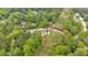 Aerial image displays tree-lined streets and well maintained properties within the neighborhood at 2480 Ashbourne Dr, Lawrenceville, GA 30043