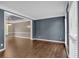 Open living room with chair rail and recessed lighting at 2480 Ashbourne Dr, Lawrenceville, GA 30043