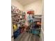 Well-organized pantry with ample shelving space for storage, and organized goods at 330 Cotton Tail Ln, Villa Rica, GA 30180