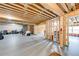 Unfinished basement showcasing exposed wood framing and ample space for customization at 4960 Shade Creek Xing, Cumming, GA 30028