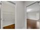 This closet features metal shelving at 6265 Bellmoore Park Ln, Johns Creek, GA 30097