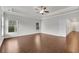 Unfurnished main bedroom with hardwood floors, recessed lighting, and natural light at 6265 Bellmoore Park Ln, Johns Creek, GA 30097