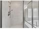 Walk-in shower showcases marble surround at 6265 Bellmoore Park Ln, Johns Creek, GA 30097