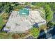 A top-down view of the community skate park showcasing its ramps, bowls, and green spaces at 4507 N Peachtree Rd, Dunwoody, GA 30338
