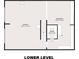 Floor plan showing the basement and garage layout with dimensions at 2253 Creekstone Ct, Marietta, GA 30062