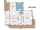 Main level floor plan showing kitchen, sunroom, dining room, Gathering room, laundry, breakfast nook, pantry and covered deck at 2253 Creekstone Ct, Marietta, GA 30062