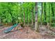 Backyard playground area features a slide, swings and more, providing outdoor fun at 2253 Creekstone Ct, Marietta, GA 30062