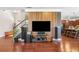 Open concept living area showcasing a statement wall at 5115 Edgebrook Dr, Cumming, GA 30040