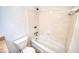 A basic bathroom with a tub and toilet is ready for renovation at 1151 Rankin St # 2C, Stone Mountain, GA 30083