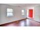 Bright living room with wood floors, fresh paint, and abundant natural light at 1151 Rankin St # 2C, Stone Mountain, GA 30083