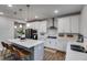 Modern kitchen with stainless steel appliances and a center island at 174 Riverwood Dr, Dallas, GA 30157