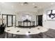 Modern lobby featuring black and white checkered floors and a stylish reception desk at 3040 Peachtree Nw Rd # 713, Atlanta, GA 30305