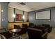Private theater room with comfortable seating, a large screen, and a projector for movie nights at 3040 Peachtree Nw Rd # 713, Atlanta, GA 30305