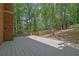 The deck is a great place to entertain guests and overlooks the fenced backyard at 1430 Dallas Circle Sw, Marietta, GA 30064